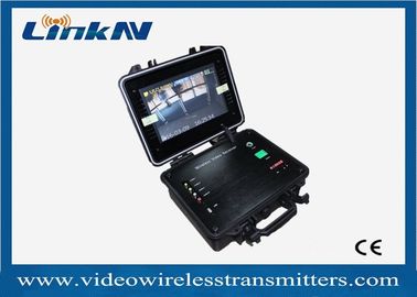 1-Channel tragbare COFDM Videoniedrige Verzögerung empfänger-HDMI CVBS AES256 Enryption 2-8MHz mit Batterie