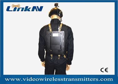 Körper-abgenutzter taktischer Videoübermittler-lange Strecke COFDM QPSK HDMI u. Verschlüsselung CVBS AES256 batteriebetrieben