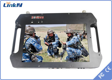 Verschlüsselung H.264 des Militärpolizei-Videoempfänger-COFDM QPSK AES256 mit der Anzeige batteriebetrieben