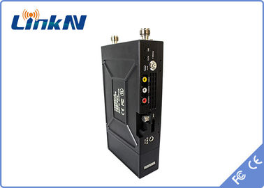 1-3km Körper-abgenutzte Polizei-Videoübermittler COFDM QPSK HDMI u. niedrige Verschlüsselung CVBS H.264 Verzögerungs-AES256