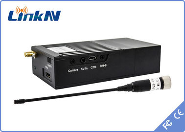 Militär-COFDM niedrige Verschlüsselung Mini Spy Video Transmitter Polices der Verzögerungs-H.264 hohen Sicherheits-AES256 batteriebetrieben