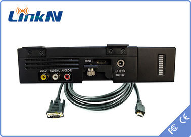 2km COFDM batteriebetriebene HDMI CVBS AES256 Verschlüsselung 300-2700MHz Videoübermittler-