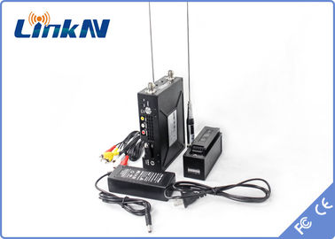 Körper-abgenutzter taktischer Videoübermittler-lange Strecke COFDM QPSK HDMI u. Verschlüsselung CVBS AES256 batteriebetrieben