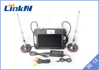 Körper-abgenutzte Polizei-Videoübermittler COFDM QPSK HDMI u. niedrige Verschlüsselung CVBS H.264 Verzögerungs-AES256