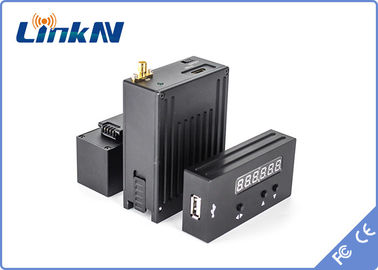 Niedrige Verschlüsselung Polizei-Mini Covert Video Transmitters COFDM der Verzögerungs-H.264 hohen Sicherheits-AES256 batteriebetrieben