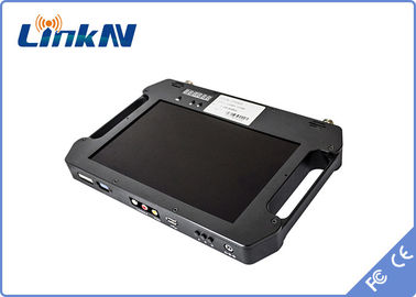 Hand-COFDM Videoverschlüsselung FHD H.264 der Militärpolizei-des empfänger-AES256 mit der Anzeige batteriebetrieben