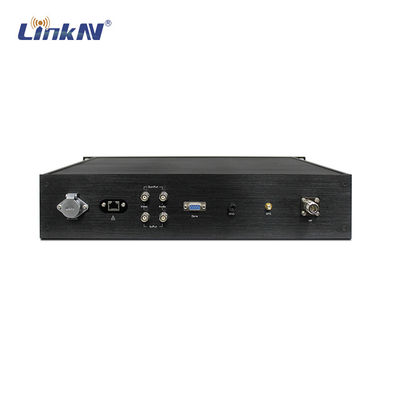 Gestell-Berg COFDM der hohen Leistung 2U der Militärpolizei-20W Videoübermittler HDMI/SDI CVBS AES256 300-2700MHz kundengerecht
