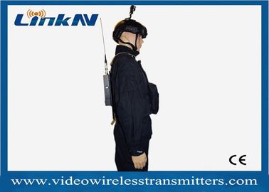 Militär-Verschlüsselung HDMI COFDM-drahtlose Videosystem-AES256 u. Bandbreite CVBS H.264 2-8MHz batteriebetrieben