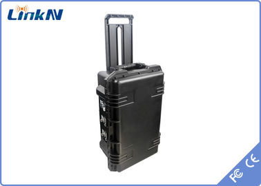 Polizei-COFDM-Videoreceiver mit Batterie und Anzeige AES256 Verschlüsselung 4-Kanal IP65