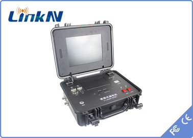 Tragbarer COFDM Videoempfänger batteriebetriebene 4G IP65 u. WiFi-Verschiedenartigkeits-Aufnahme im Pelikan-Fall