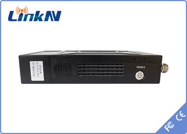 Polizei-Videoübermittler COFDM QPSK HDMI u. niedrige Verschlüsselung CVBS H.264 Verzögerungs-AES256 mit Batterie