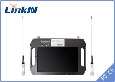 Taktische Videoverschlüsselung des empfänger-FHD CVBS COFDM QPSK H.264 AES256 mit Anzeige und Batterie