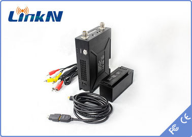 2W Militärvideoübermittler COFDM QPSK HDMI u. CVBS H.264 niedrige Verschlüsselung Verzögerungs-AES256