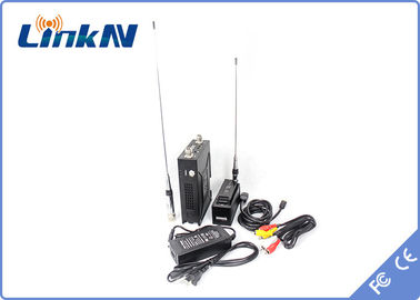 1-3km Polizei-Videoübermittler COFDM QPSK HDMI u. niedrige Verschlüsselung CVBS H.264 Verzögerungs-AES256
