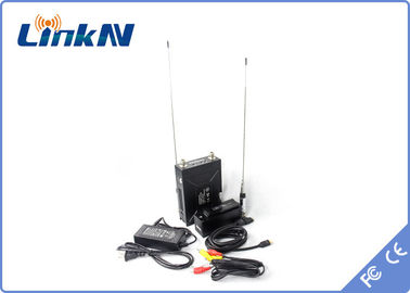 Manpack-Polizei-Videoübermittler COFDM QPSK HDMI u. CVBS H.264 niedrige Bandbreite der Verzögerungs-AES256 Verschlüsselungs-2-8MHz