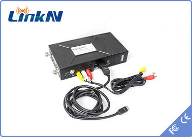 Taktische Videomodulation H.264 batteriebetriebene HDMI- Manpack übermittler-COFDM u. CVBS-AES256 Verschlüsselungs-Zweiwegwechselsprechanlage