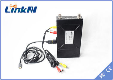 Militär-Verschlüsselung HDMI COFDM-drahtlose Videosystem-AES256 u. Bandbreite CVBS H.264 2-8MHz batteriebetrieben