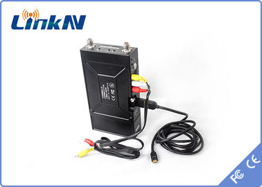 Videoübermittler COFDM QPSK HDMI Polizei Manpack u. niedrige Verschlüsselung CVBS H.264 Verzögerungs-AES256