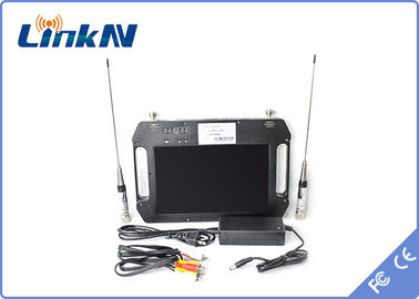 Handverschlüsselung COFDM-Videoempfänger-FHD CVBS AES256 im Freien mit der Anzeige batteriebetrieben