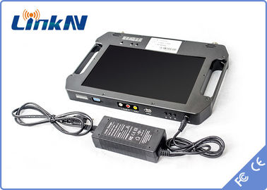 Taktischer tragbarer COFDM-Videoempfänger batteriebetriebenes FHD mit Bandbreite der Anzeigen-Verschiedenartigkeits-Aufnahme-AES256 2-8MHz