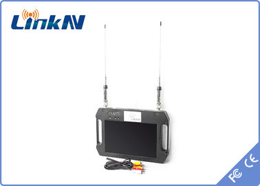 Handheld COFDM-Videoreceiver Batteriebetriebene FHD mit Anzeige Dual Antenne AES256 DC 12V