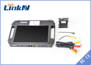 COFDM-Empfänger FHD mit Batterie und Farbbildschirm Hochempfindlichkeit Dual-Antennen AES256 DC 12V