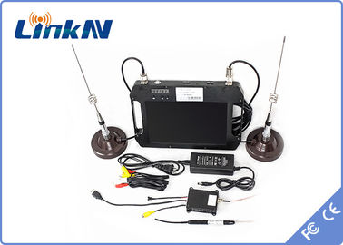 COFDM-Empfänger FHD mit Batterie und Farbbildschirm Hochempfindlichkeit Dual-Antennen AES256 DC 12V