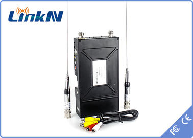 Taktische Videomodulation H.264 batteriebetriebene HDMI- Manpack übermittler-COFDM u. CVBS-AES256 Verschlüsselungs-Zweiwegwechselsprechanlage