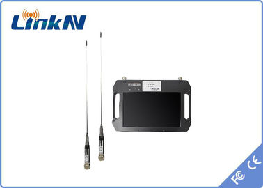 Taktischer COFDM-Videoempfänger batteriebetriebenes HDMI CVBS mit Anzeigen-Verschiedenartigkeits-Aufnahme AES256 DC 12V