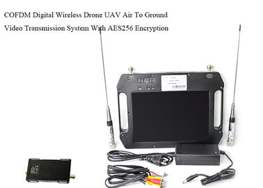 Lange Strecke UAV-Videoverbindung SDI CVBS COFDM Tx u. Verschlüsselung Rx Kit Dual Antenna Diversity Reception AES256