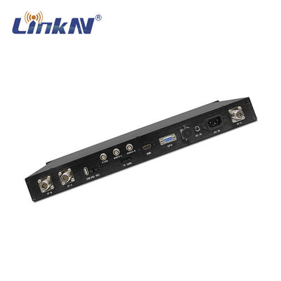 Taktische Militär-des COFDM-Empfänger-1U Verschlüsselungs-Doppelantennen Gestell-Berg-HDMI CVBS SDI AES256