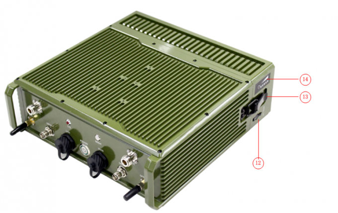 Schroffes IP MESH Radio u. 4G-LTE Verschlüsselung GPS/BD WIFI IP66 2 der hohen Leistung AES256 der Basisstations-10W